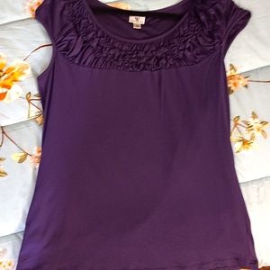💜Worthington Purple Rose Top💜